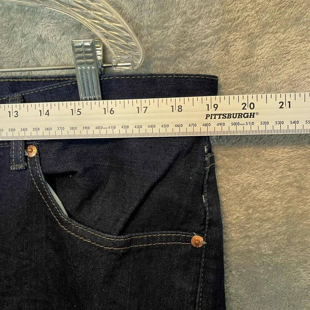 Signature Levis Mens Straight Leg Denim Jean 38x31* Americana Smart Casual Dark